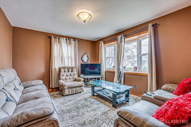 1332 Crescent Ave, Roselle, NJ 07203 - living area with wood finished floors