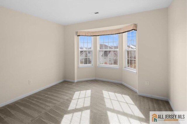 unfurnished room featuring carpet floors