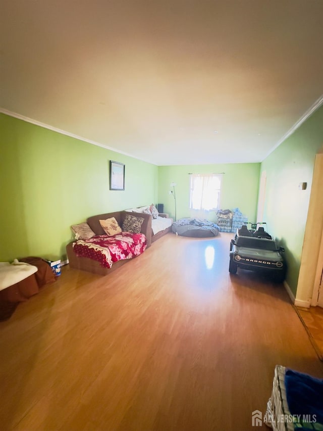 910 Roanoke Ave, Hillside, NJ 07205 - living area with wood finished floors and ornamental molding