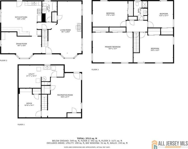14 Fisher Ave, Middlesex, NJ 08846 - floor plan / room layout