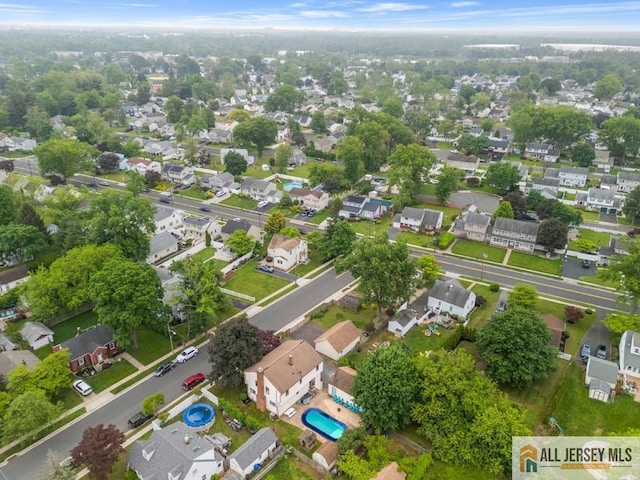 14 Fisher Ave, Middlesex, NJ 08846 - aerial perspective of suburban area with a pool