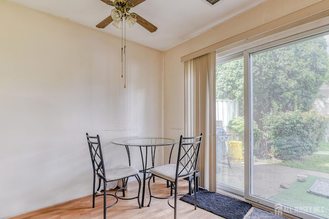 62 La Rue Ln, East Brunswick, NJ 08816 - dining area featuring light wood-style floors and a ceiling fan