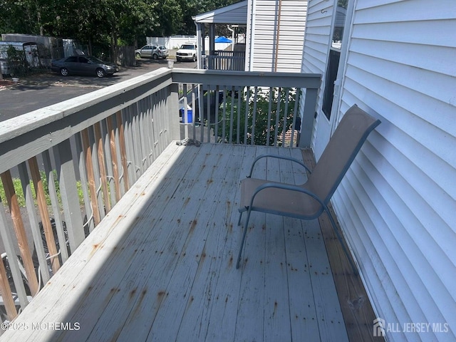 13 Haag St, Sayreville, NJ 08872 - view of wooden deck