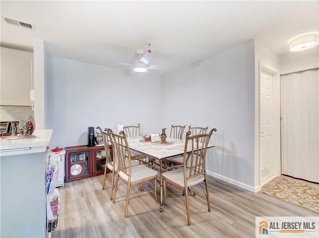 285 Cozzens Ct Unit 285, East Brunswick, NJ 08816 - dining area featuring light wood-style floors and ceiling fan