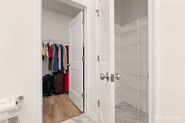 view of closet