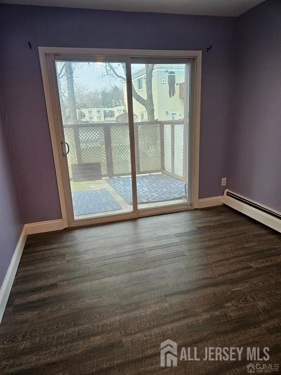7 Lake Ave Unit Ia, East Brunswick, NJ 08816 - empty room with baseboards and dark wood-style flooring