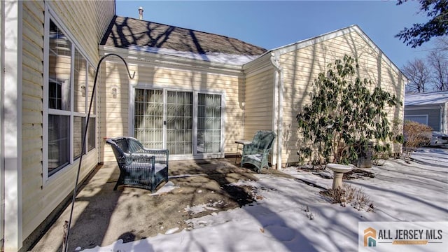 rear view of property with a patio area