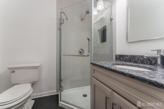 104 Laurel Ave, South Plainfield, NJ 07080 - full bath with a stall shower and vanity