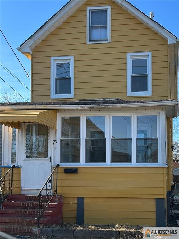 view of home's exterior featuring entry steps