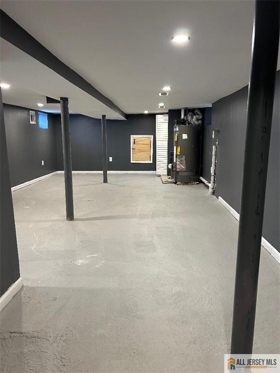 23 June St, South River, NJ 08882 - finished basement with water heater, baseboards, and recessed lighting