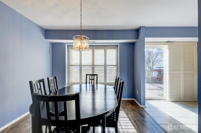 277 Edgeware Ct, Franklin, NJ 08873 - dining room featuring a chandelier and wood finished floors