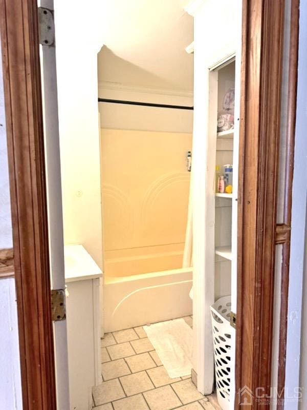 bathroom featuring tile patterned flooring