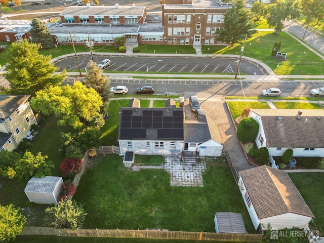 drone / aerial view featuring a residential view