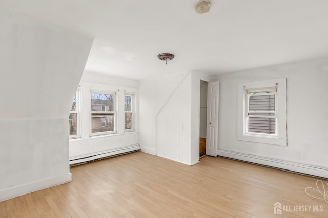 107 N 16th St N, East Orange, NJ 07017 - bonus room with baseboard heating, wood finished floors, and baseboards