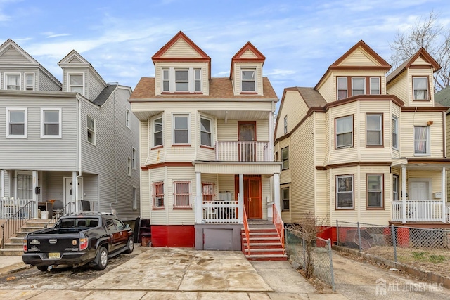 107 N 16th St N, East Orange, NJ 07017 - view of front of home with covered porch