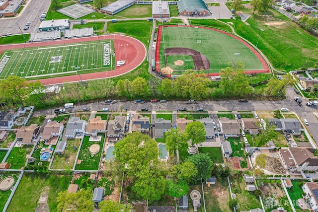 drone / aerial view featuring a residential view