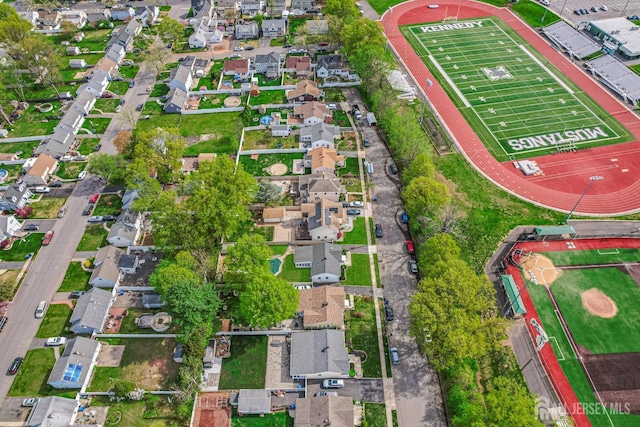 drone / aerial view featuring a residential view