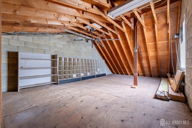 view of attic