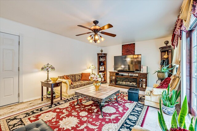 10 Dellview Dr, Edison, NJ 08820 - living room featuring ceiling fan