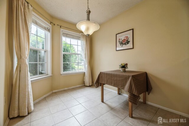 349 Lunar Rd, Piscataway, NJ 08854 - office area with light tile patterned flooring and a textured ceiling