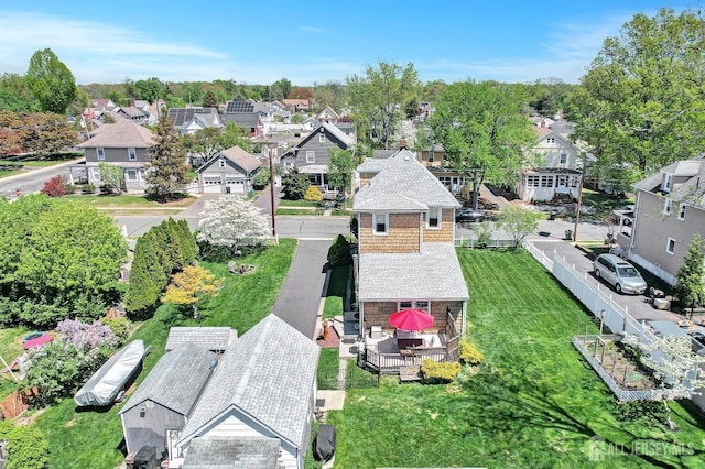 birds eye view of property featuring a residential view