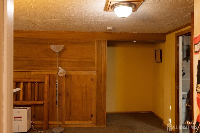 interior space featuring carpet floors