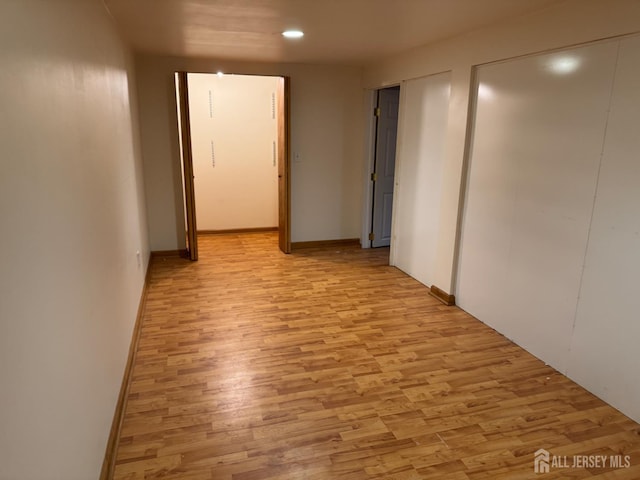 3013 Cromwell Ct, Hillsborough, NJ 08844 - corridor with light wood-type flooring, recessed lighting, and baseboards