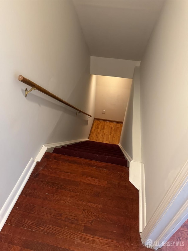 3013 Cromwell Ct, Hillsborough, NJ 08844 - staircase featuring wood finished floors and baseboards
