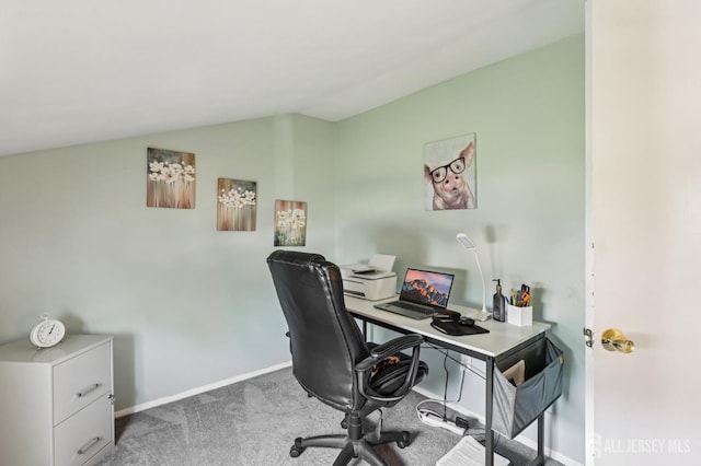 30 Clark Pl, Avenel, NJ 07001 - carpeted office featuring baseboards and vaulted ceiling