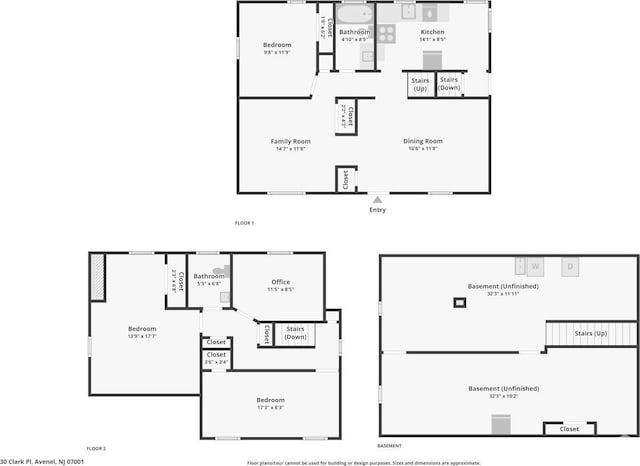 30 Clark Pl, Avenel, NJ 07001 - view of room layout