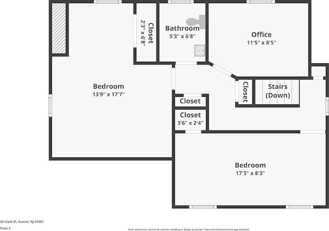 30 Clark Pl, Avenel, NJ 07001 - view of room layout