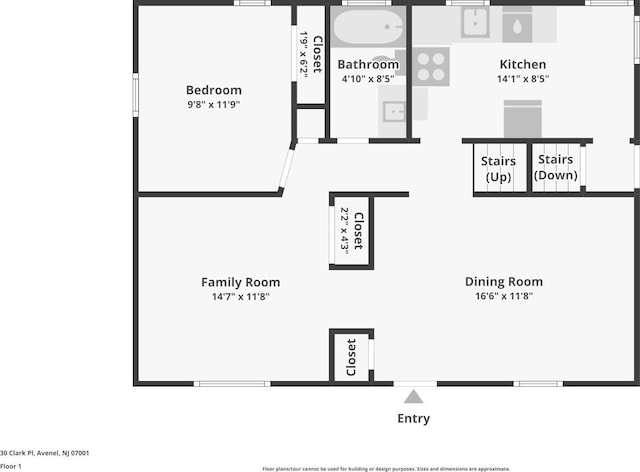 30 Clark Pl, Avenel, NJ 07001 - view of home floor plan