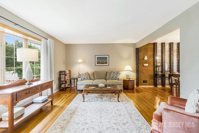 38 Foothills Dr, South River, NJ 08882 - living area with wood finished floors and baseboards