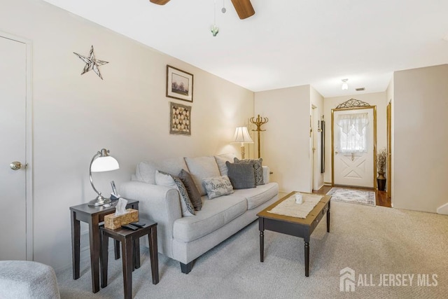 38 Foothills Dr, South River, NJ 08882 - living area with a ceiling fan and carpet