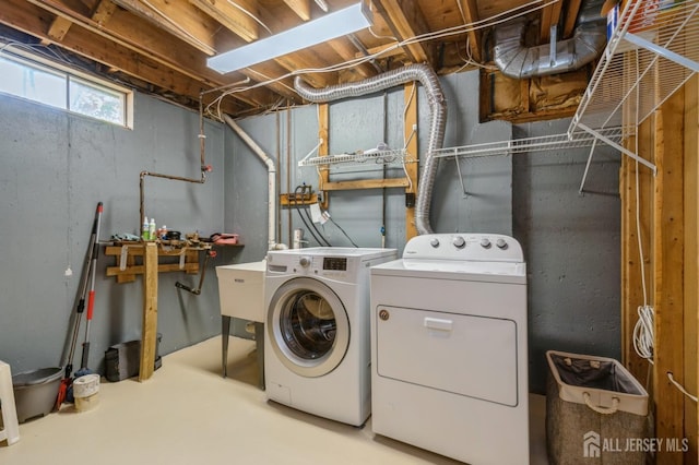 172 Sayre Dr, Plainsboro, NJ 08540 - washroom with separate washer and dryer