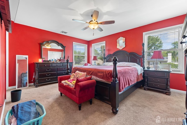15 Creighton Cir, Old Bridge, NJ 08857 - bedroom featuring multiple windows, carpet floors, and ceiling fan