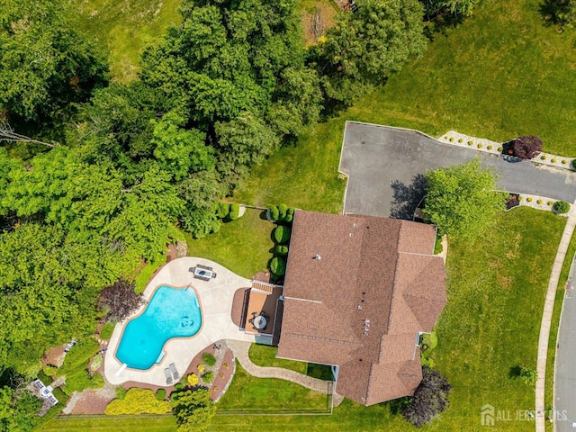 37 Equestrian Way, Monroe, NJ 08831 - drone / aerial view of a pool