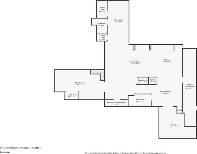 9 Narrow Brook Ct, Plainsboro, NJ 08536 - floor plan / room layout