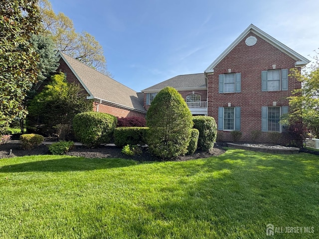 9 Narrow Brook Ct, Plainsboro, NJ 08536 - view of front of house with brick siding and a front yard