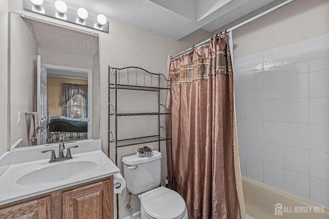 9 Narrow Brook Ct, Plainsboro, NJ 08536 - bathroom with vanity, shower / tub combo, and toilet