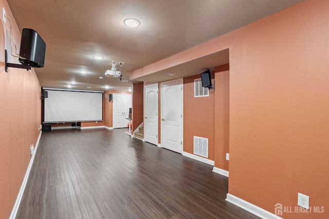 1905 Dahlia Cir S, Brunswick, NJ 08810 - cinema with recessed lighting and dark wood finished floors