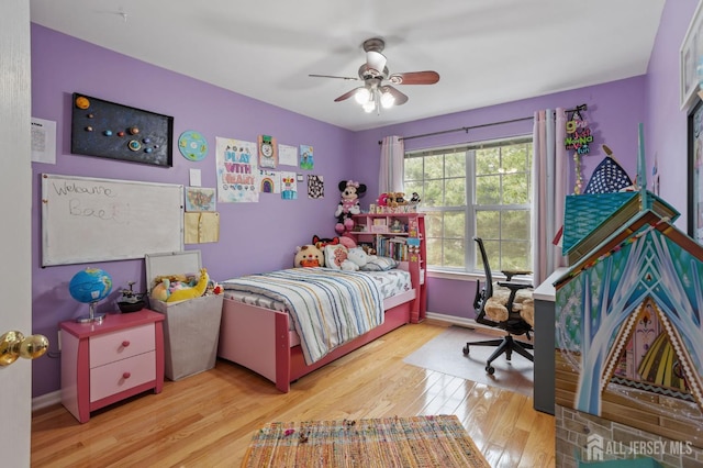 1905 Dahlia Cir S, Brunswick, NJ 08810 - bedroom featuring wood finished floors and a ceiling fan
