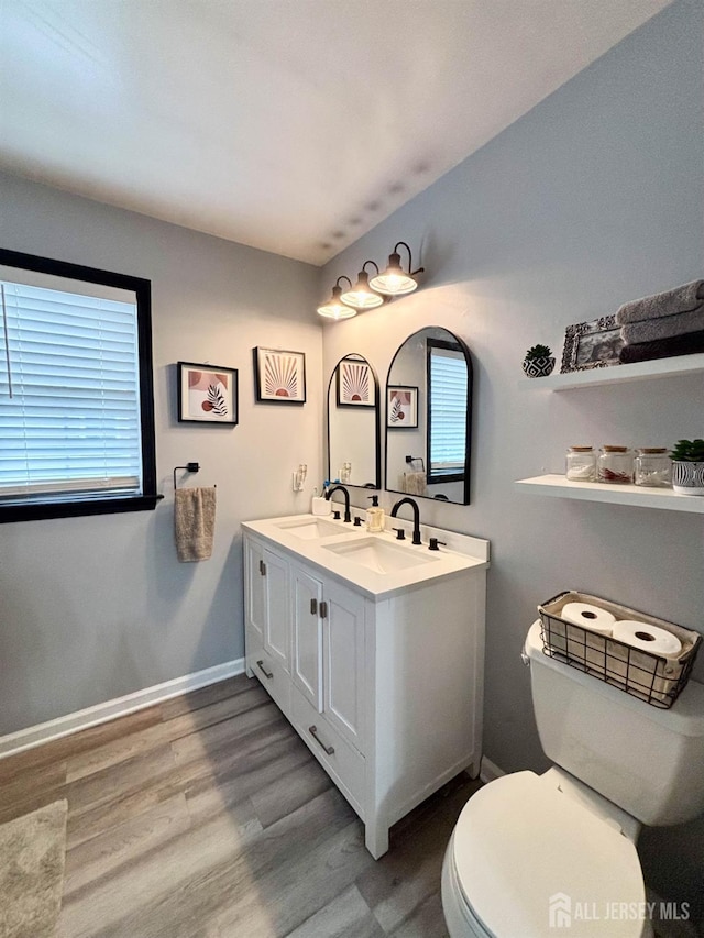 20 N Shore Blvd Unit B, Helmetta, NJ 08828 - bathroom with double vanity and wood finished floors