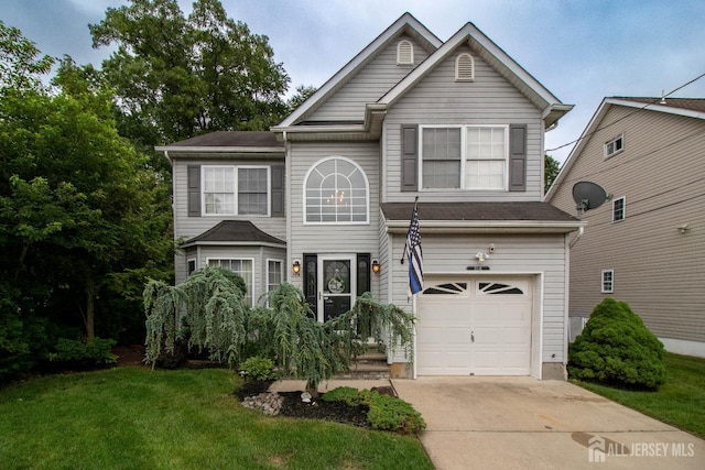20 N Shore Blvd Unit B, Helmetta, NJ 08828 - traditional-style home with an attached garage, driveway, and a front yard