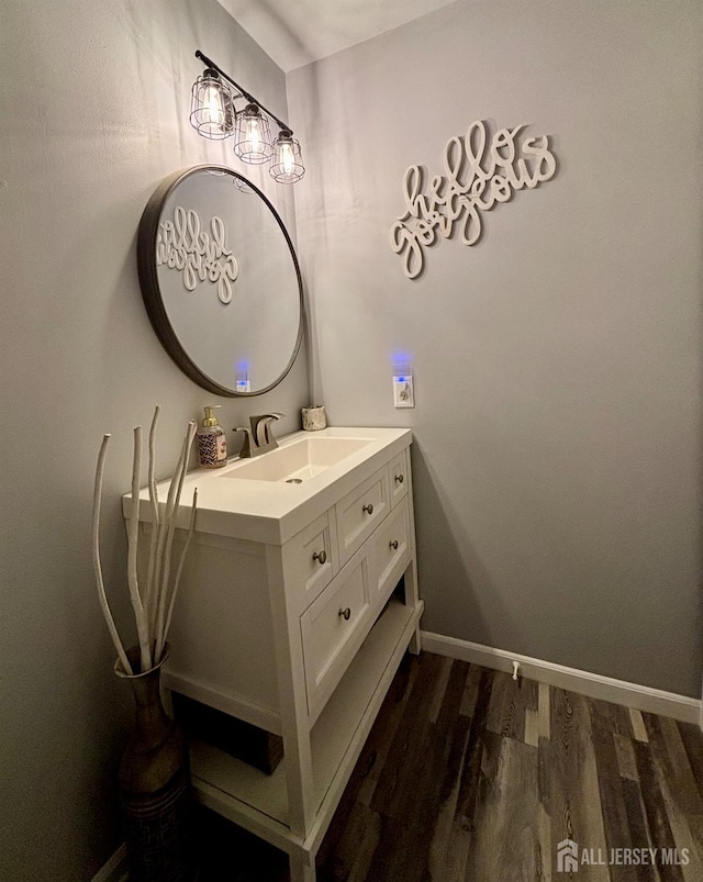 20 N Shore Blvd Unit B, Helmetta, NJ 08828 - bathroom with wood finished floors and vanity