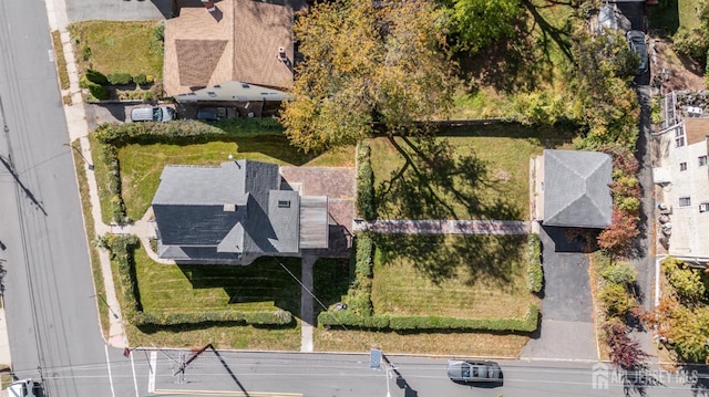 aerial view featuring a residential view