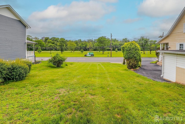 1107 River Rd, Piscataway, NJ 08854 - view of green lawn with view of scattered trees