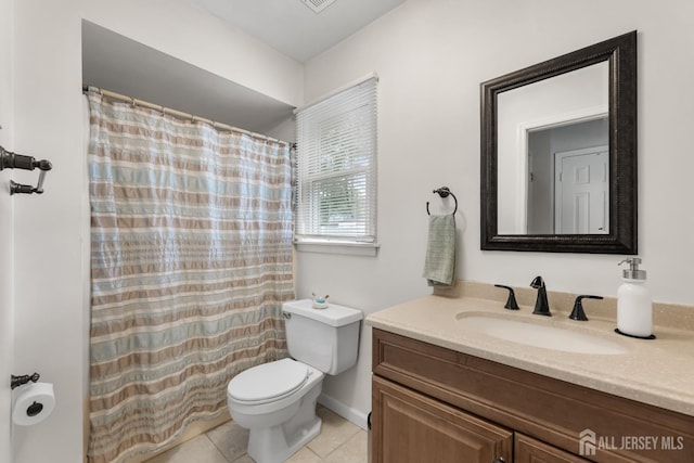 45 Kenmore Rd, Edison, NJ 08817 - full bath featuring vanity, tile patterned flooring, and curtained shower