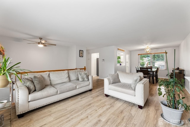 45 Kenmore Rd, Edison, NJ 08817 - living room featuring light wood finished floors and ceiling fan