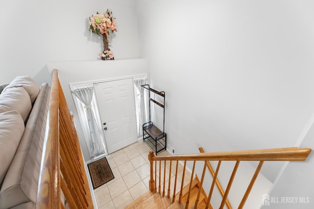 45 Kenmore Rd, Edison, NJ 08817 - entryway with light tile patterned floors